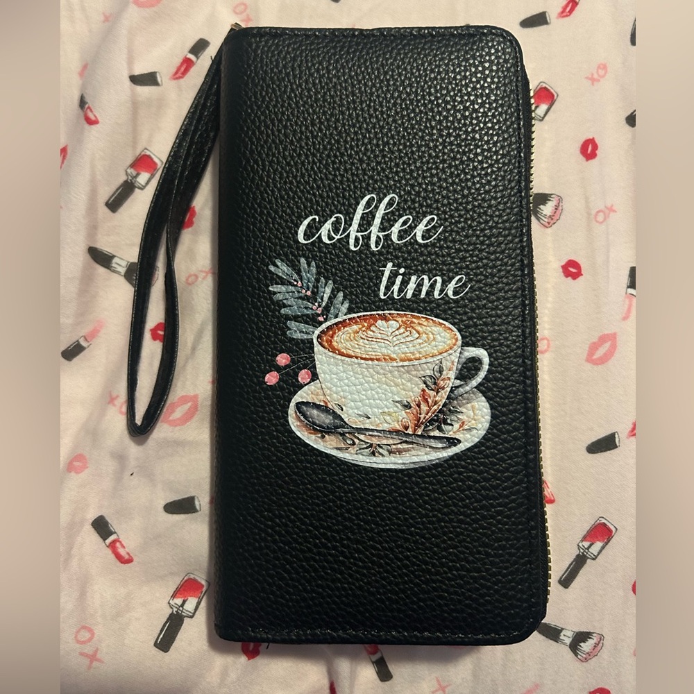 Black Coffee Time Women's Wallet